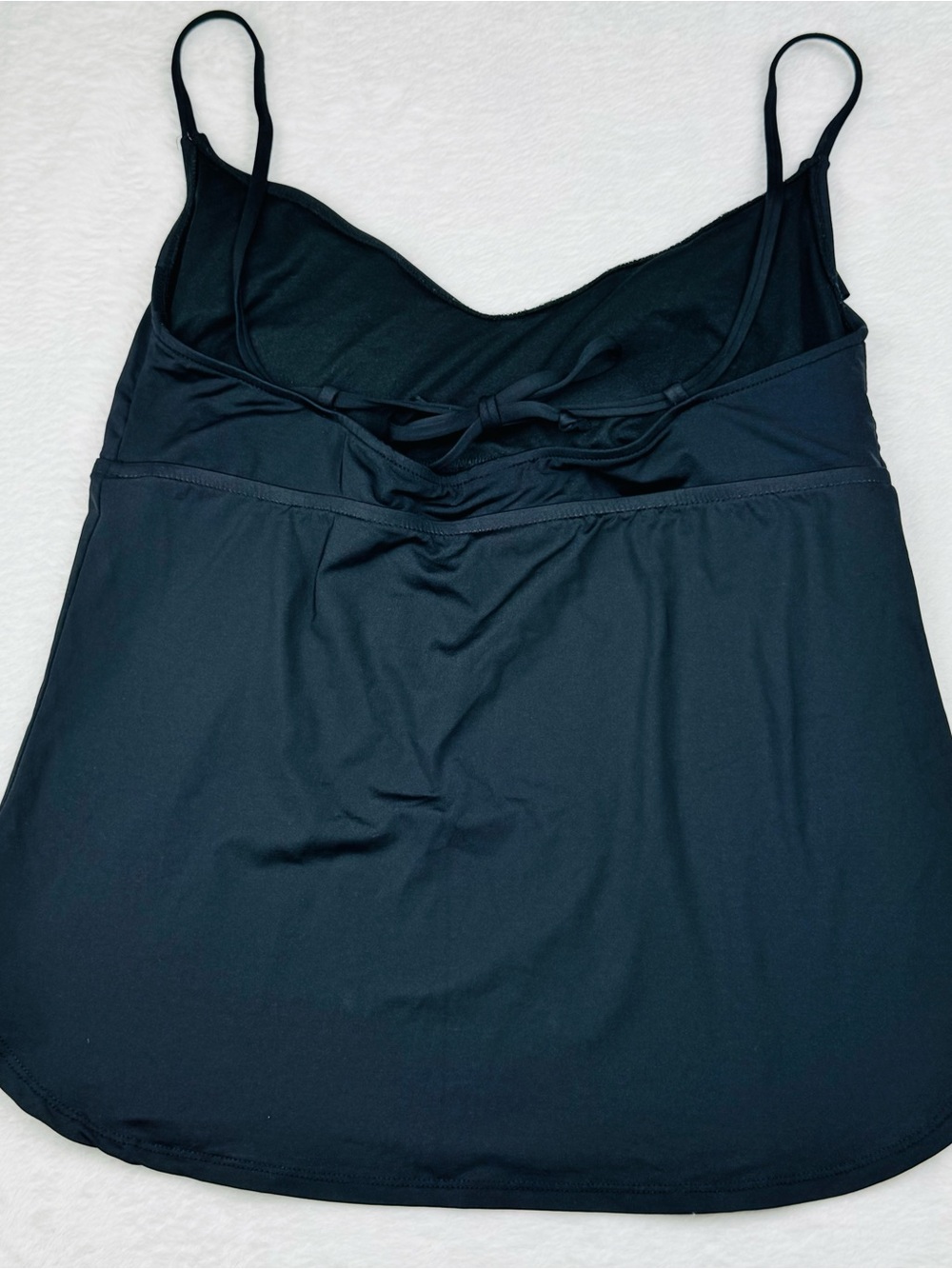 Stylus tankini bathing suit top. Size L. Ties in the back. Excellent condition. - Picture 4 of 6